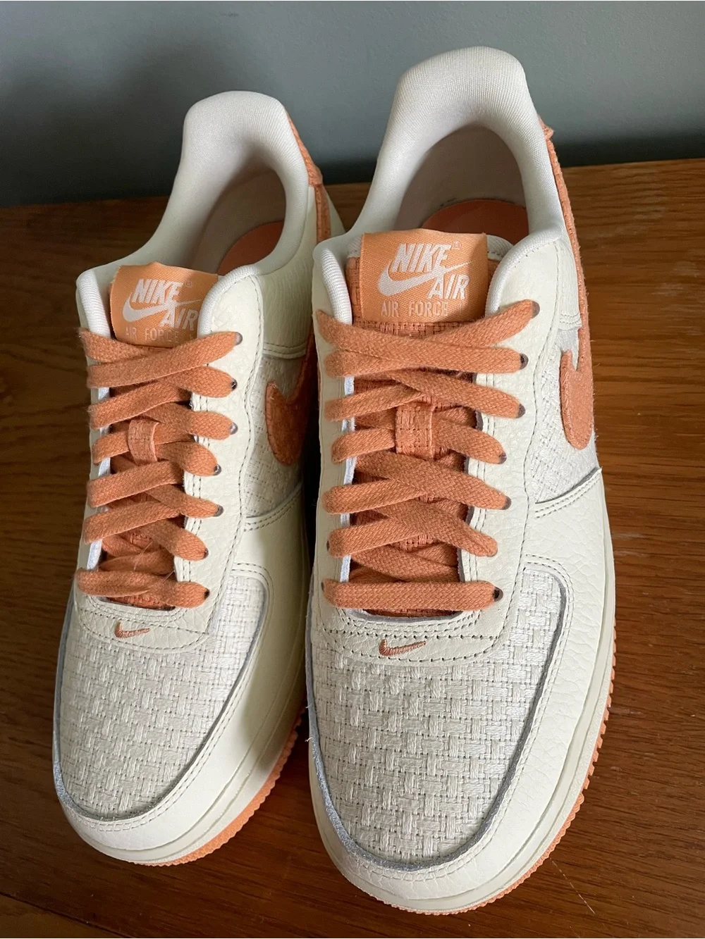 Nike Air Force Jute Weave Coconut Milk Copper Moon IB7944-113 Womens 8.5 NEW